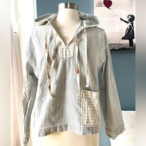 Madewell x The New Denim Project Patchwork Popover Hoodie